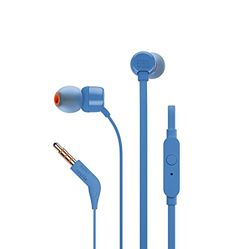 JBL Tune 110 Wired in Ear Headphone with Mic (Blue)