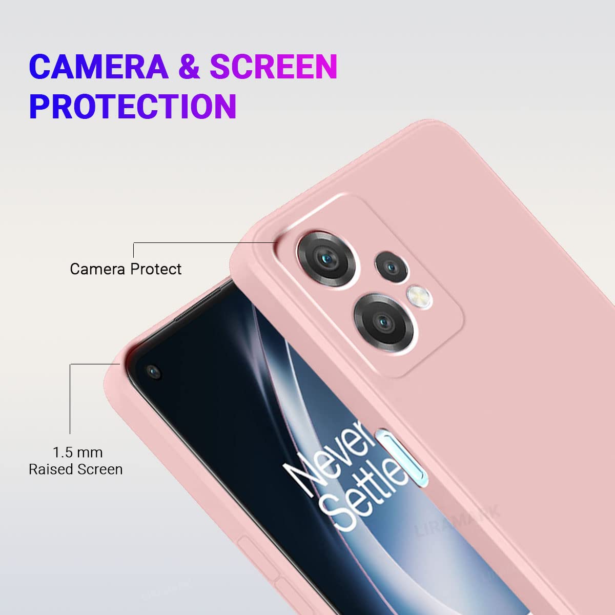 Soft Back Cover OnePlus Case for OnePlus Nord CE 2 Lite 5G / 1+Nord CE 2 Lite 5G (Silicone Pink)