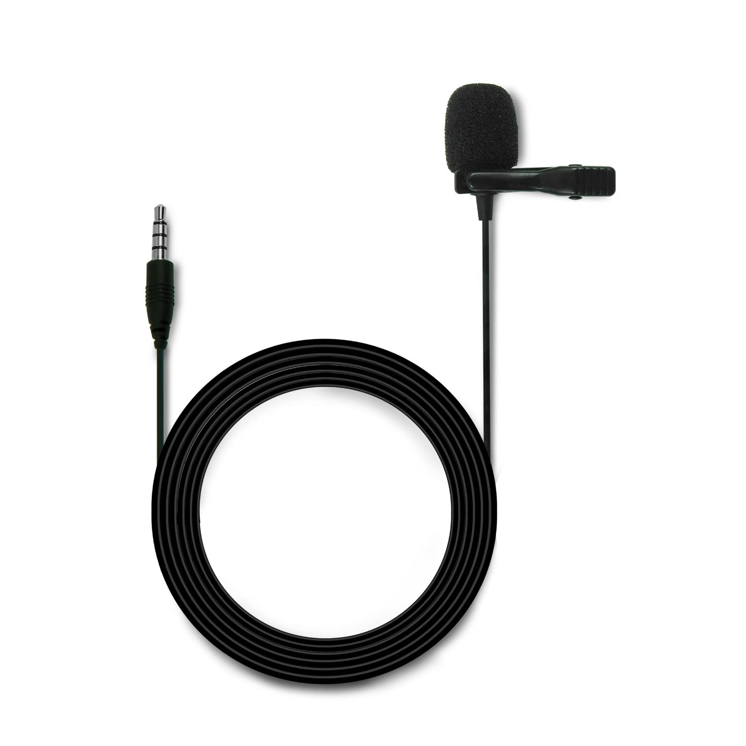 JBL Commercial CSLM10 Auxiliary Omnidirectional Lavalier Microphone For Content Creation, Vlogging & Voiceover (Black)