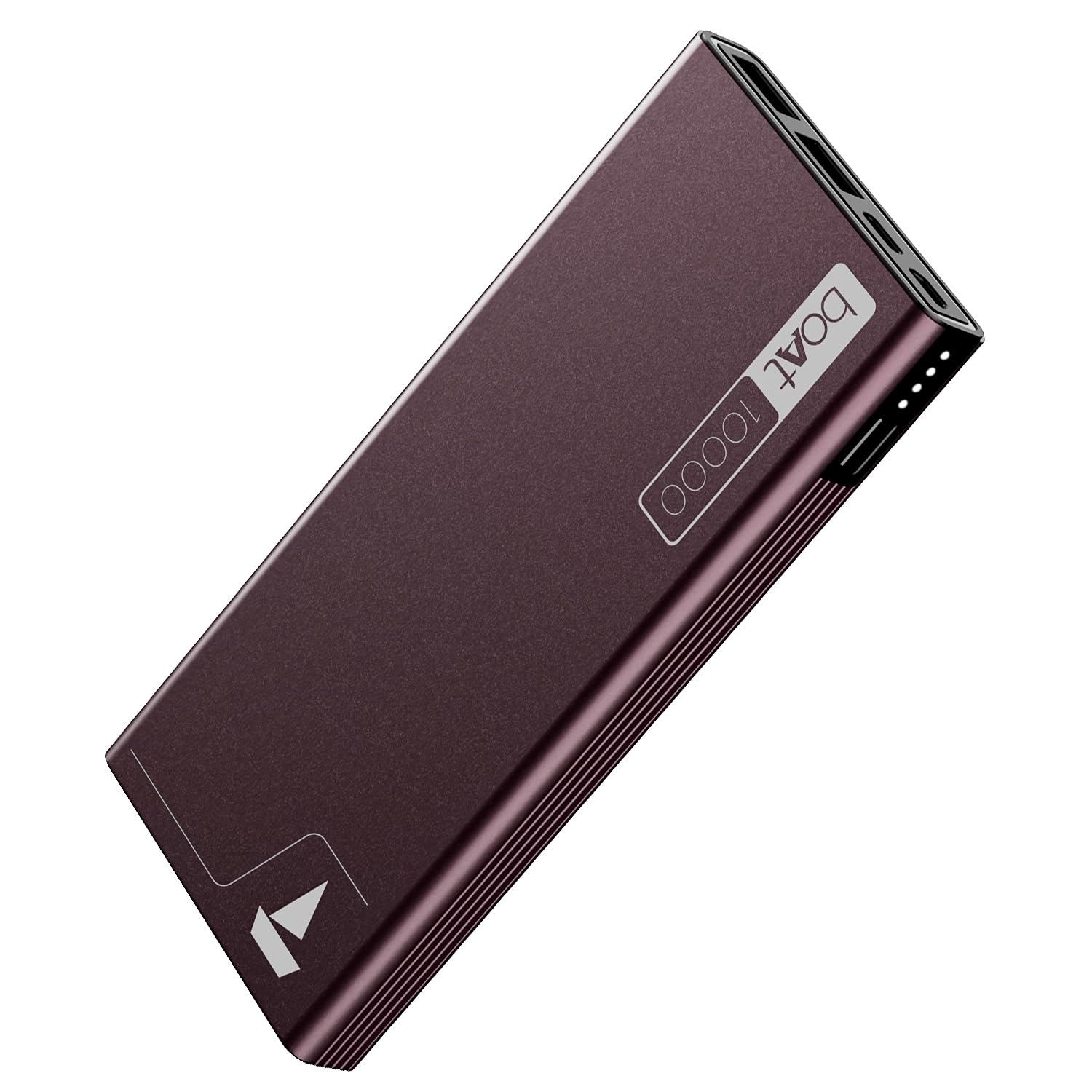 boAt Energyshroom PB300 Powerbank with 10000mAh Battery, 22.5w Fast Charging, 12-Layer Smart IC Protection, LED Indicators and Aluminum Alloy Casing(Burgundy)